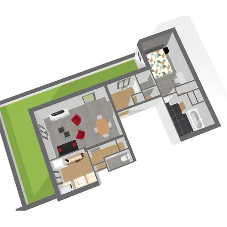 Loc's - Le 1, T2 De 55m2 Et Grande Terrasse, Lumineux Proche Des Thermes Et Des Commerces شقة فيتيل
